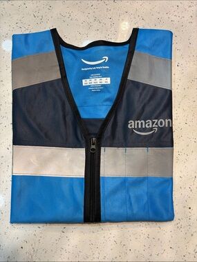 Amazon Blue and Gray Reflective Safety Vest - Men's XS/S